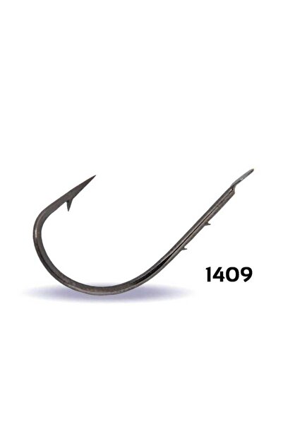 YOUVELLA 1409 Kısa Pala Tırnaklı Olta İğnesi 100lü Kutu Black Nikel Standart-6