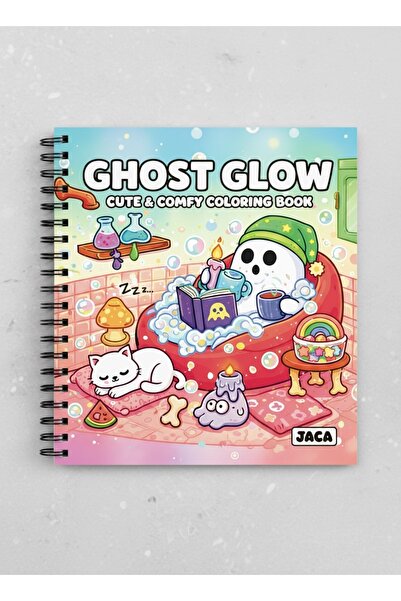 JACA Ghost Glow 40 Sayfalık Boyama Kitabı KALIN SAYFALAR
