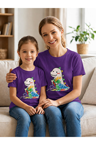 VODEXA Tricou supradimensionat pentru mamă și copil, combinație de tricouri, ...