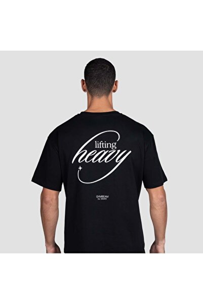 GymBeam Tricou Lifting Heavy Negru XXL