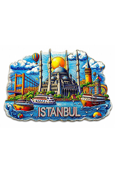 eco port Istanbul themed silicone refrigerator ornament magnet alk5375