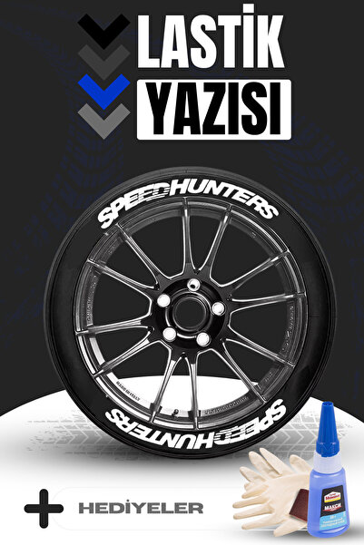Baghes Speed Hunters Motosiklet Ve Otomobil Araç 3d Oto Lastik Yazısı Sticker...