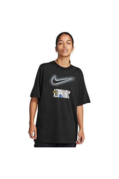 Nike Femei& # x27;s Tricou sport cu mânecă scurtă și imprimeu grafic S