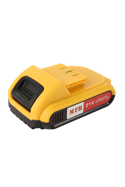 MFH TOOLS بطارية ليثيوم أيون 21 فولت 1.3 أمبير ساعة للمثاقب اللاسلكية والأدوا...