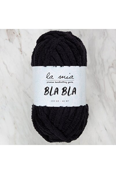 LA MİA YARNS La Mia Bla Bla crna pređa za ručno pletenje - LB013
