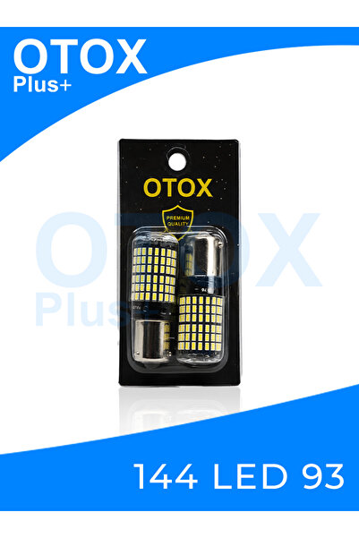Otox P21W | 144 LED 93 Serisi BA15S | 1156 Tek Duy 6000K Beyaz LED Ampul | Pa...