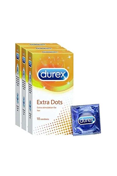 Durex Play عبوة ديوركس تحتوي على 3 واقيات ذكرية إكسترا دوتس