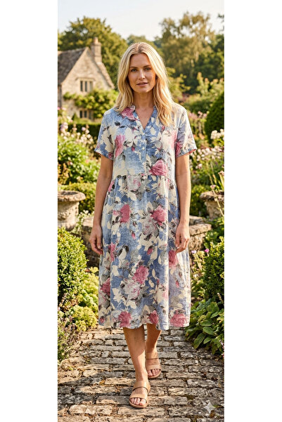 VİZYON Italian Linen Dress
