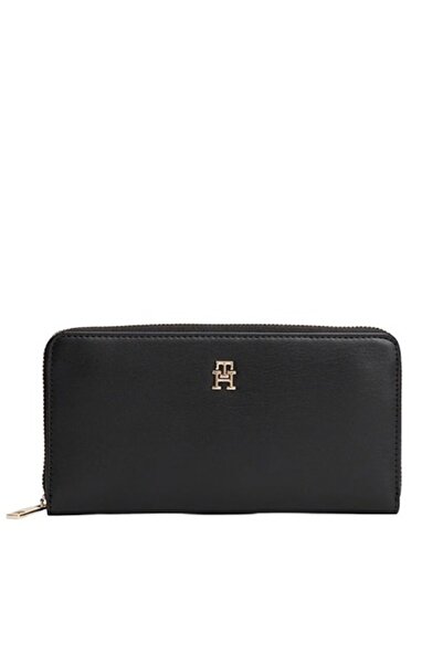 Tommy Hilfiger Γυναικείο TH Icon Πορτοφόλι Μαύρο AW0AW17744-BDS