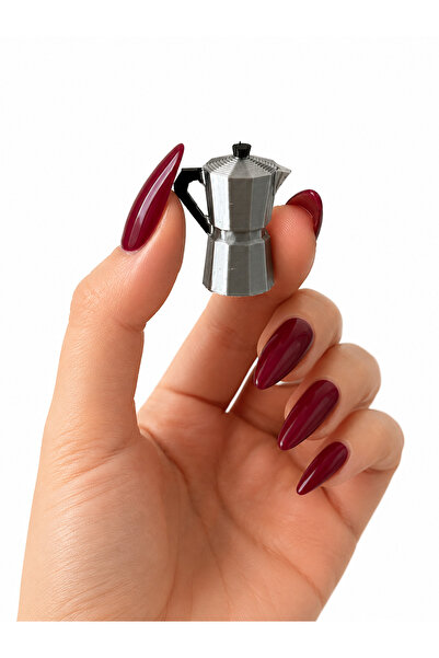 CharmFancy 1 Adet 1:12 Ölçek Mocha Pot Maker Moka Yapıcı Bebek Ev Eşyası Dior...