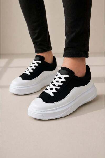 Aymood JY507 Ανδρικά παπούτσια sneaker με κορδόνια από δέρμα σουέτ, SCBT Μαύρ...