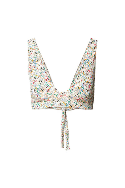 Tommy Hilfiger Womens Fixed Triangle Bikini Top M