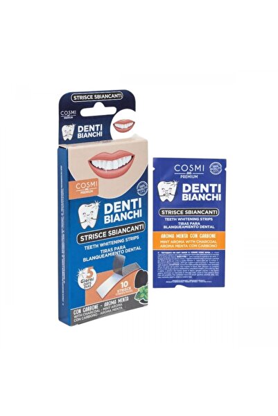 Cosmi Benzi pentru albirea dintilor, carbune activ si aroma de menta, tratame...