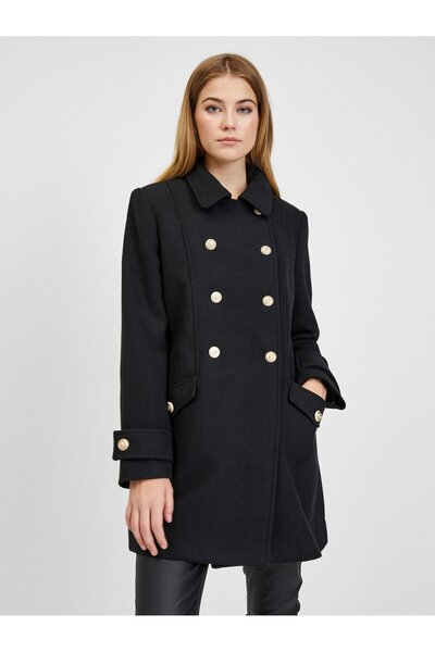 ORSAY Black women's winter coat with wool blend