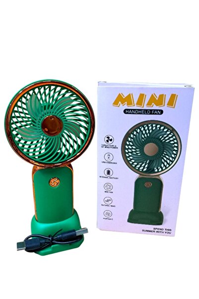 CAVAŞ sun hat Sessiz Çalışan 3 Kademeli Şarjlı Fan 16x8 cm - Standlı Taşınabi...