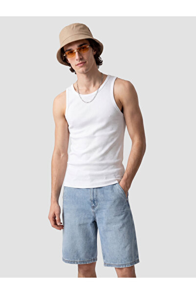 LC Waikiki Tricou bărbătesc cu guler rotund, croială slim, reiat