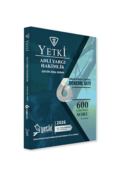 Yetki ADLİ YARGI 6 DENEME YETKİ YAYINLARI 2026