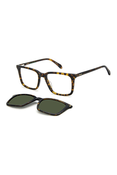 Polaroid Pld D604/C 086Uc 53 Clip-On Polarized Sunglasses