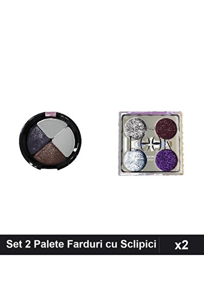 Makeup Set of 2 Quiz and Scanlon Eyeshadow Palettes No.452 No.2, 10g, Glitter...