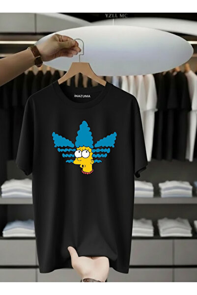 İnazuma Outdoors Unisex velika pamučna majica sa širokim izrezom i kratkim ru...