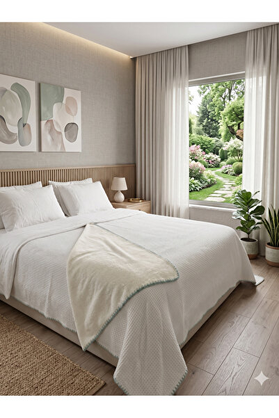 NOE-SOFT HOME غطاء سرير مزدوج الاتجاهات من نوع PİKE/WELLSOFT بتصميم COBAN/OST...