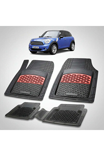 TEAMCAR MINI Countryman R60 2010-2016 Πατάκια δαπέδου |   Κόκκινη Έκδοση – Ομ...