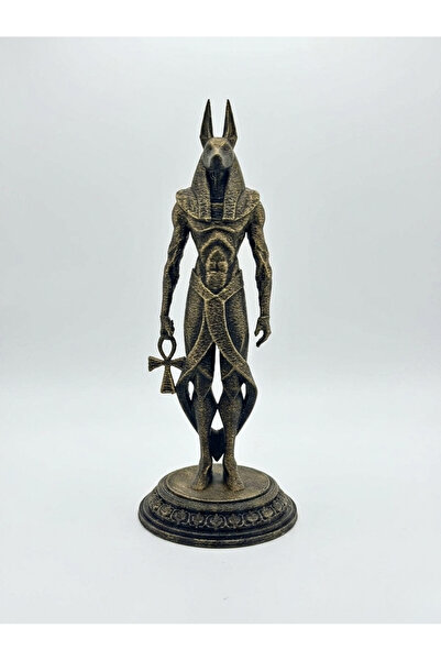 MAKERBOM3D Mısır Tanrısı Anubis Figürü - Eskitme Bronz Görünümlü 3D Heykel - ...