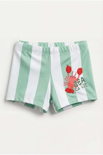 Katia&Bony Costum de baie Sea La Vie verde slim fit pentru băieți
