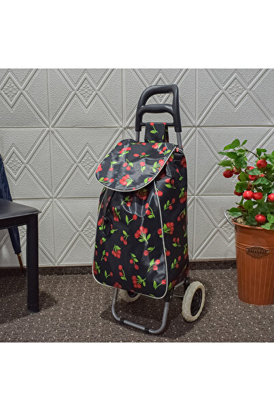 Naimeed Company Cărucior de cumpărături pliabil, Naimeed D4944, 2 roți, 37 L, Negru
