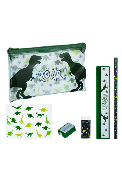Zumzeria School Set with Dinosaur Model - 6pcs
