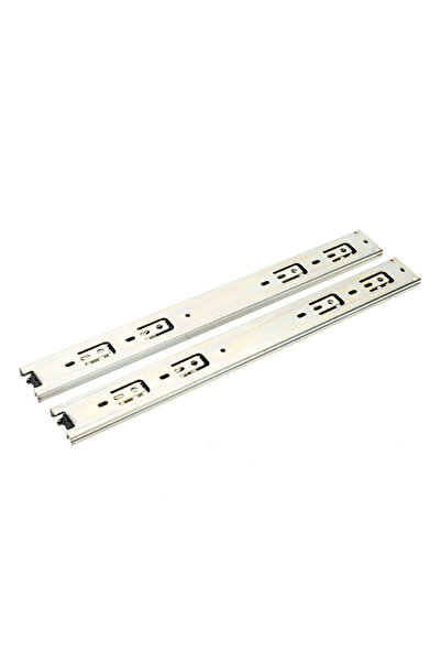 Lawazim 16inch Soft Close 2-Piece Drawer Slides Full Extension Ball Bearing R...