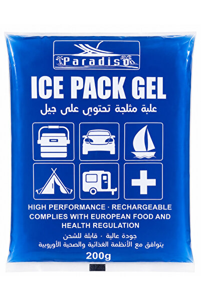 PARADISO Reusable Ice Pack Gel 200g - Freezer Cold Pack for Cooler Box, Lunch...