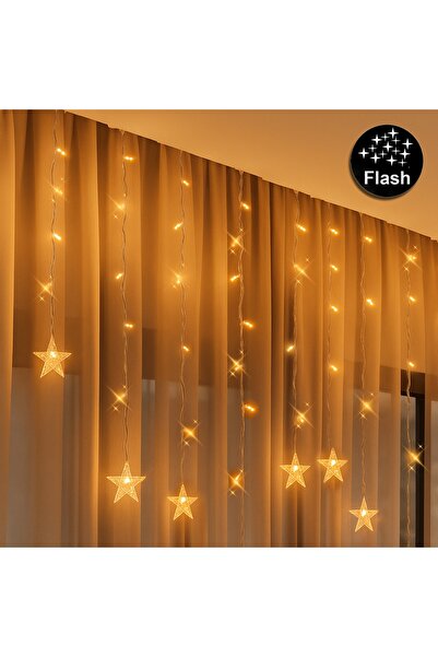 Zumzeria Instalație lumini tip perdea cu 252 becuri LED stea, interconectabil...