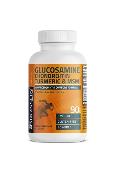 Bronson Laboratories Glucozamina Chondroitin Turmeric & MSM, 90 capsule