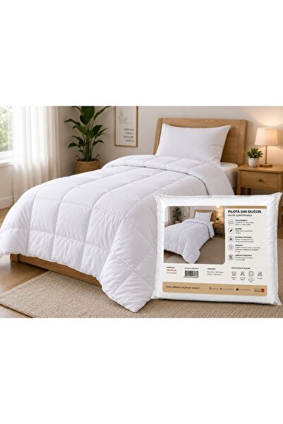 ALAS Silicone Duvet Single, 155x215 cm, White, Light and Comfortable