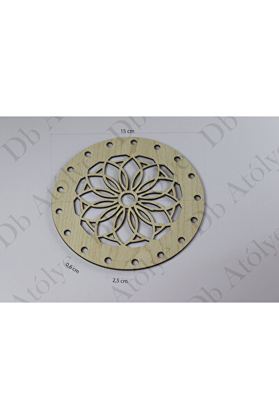 Db Atölye Ø15 Rattan Tepsi Altlık - Rattan Taban Plakası - Bambu Taban Plakası
