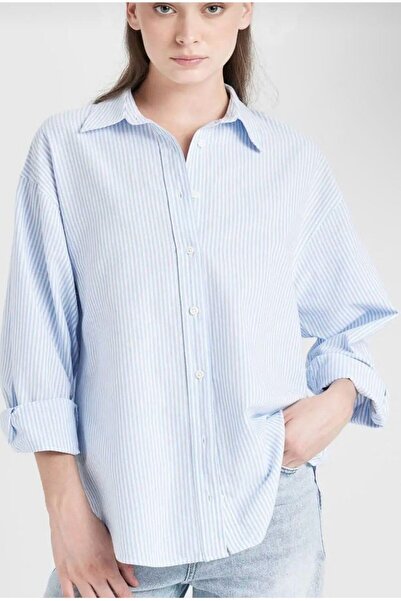 ayriss BLUE STRIPED SHIRT