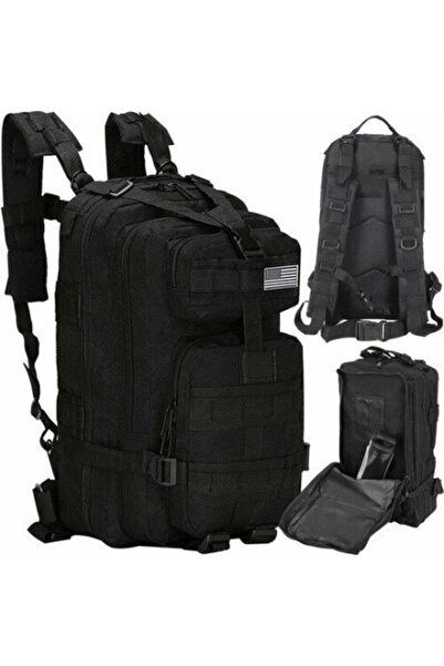 Trizand XL Black Military Backpack 35 L – large, resistant and multifunctiona...