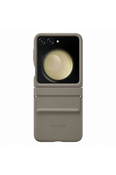 Samsung Galaxy Z Flip 5 EF-VF731PAEGWW etoupe Flap - Husă din piele