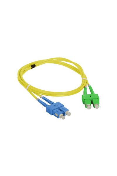 Alantec Cablu patch FO SC/APC-SC duplex SM 9/125 2.0m (FOC-SCASC-9SMD-2)