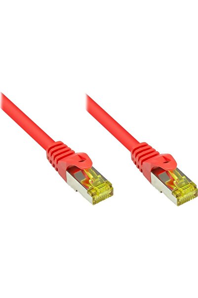 Good Connections Cablu patch cu Cat. Cablu de alimentare S/FTP, 7 fire, roșu, 1m