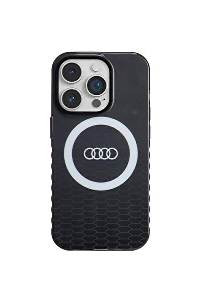 Audi Husă IML BIG LOGO MAGSAFE pentru iPhone 14 Pro 6.1 " Negru/Negru, Carcas...