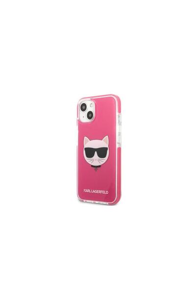 Karl Lagerfeld Husă Choupette Head pentru iPhone 13 Pro / iPhone 13 - fucsia
