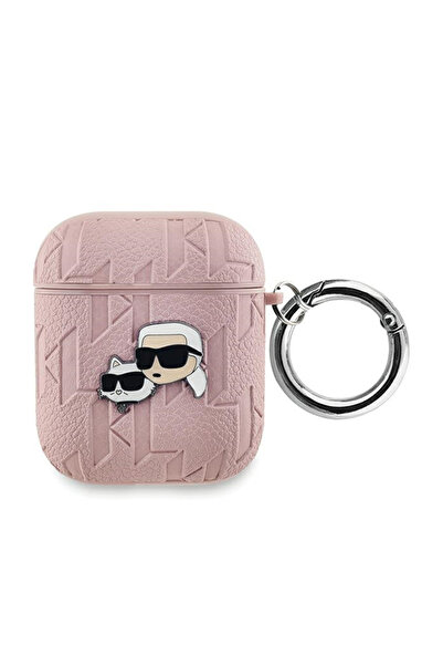 Karl Lagerfeld KLA2PGKCPP Husă pentru Apple AirPods 1/2 Monogramă Karl & Chou...