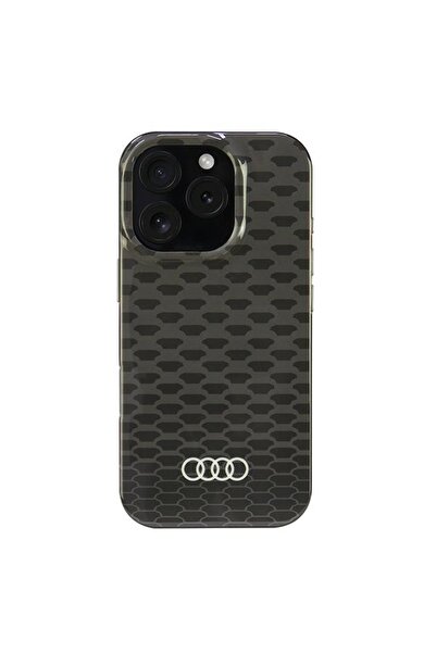 Audi Husă rigidă neagră MagSafe pentru iPhone 16 Pro 6.3 " cu model cusut IML...