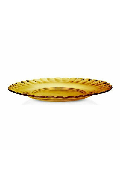 Duralex Picardie Vermeil Dessert Plates Set of 6, 20.5 cm, Amber Tempered Glass