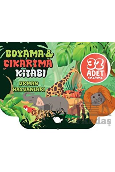 Çikolata Yayınevi كتاب تلوين وملصقات حيوانات الغابة