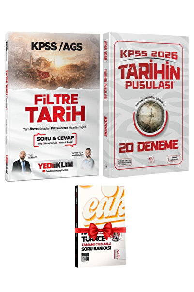 Yediiklim Yayınları Ahmet Uğur Karakuza 2026 KPSS Filtre Tarih Soru Cevap+İsm...