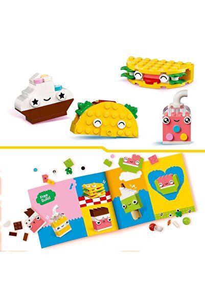 LEGO Classic Creative Food Friends Playset, Creative Role-Play Toy for Boys a...