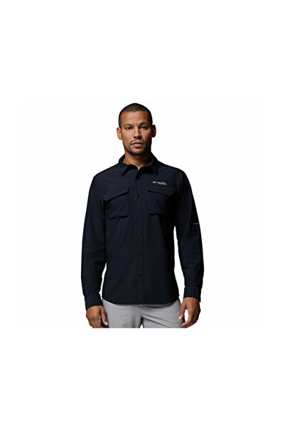 Columbia Silver Ridge Elite Ls Woven Men's Casual Shirt 2160161010 Black